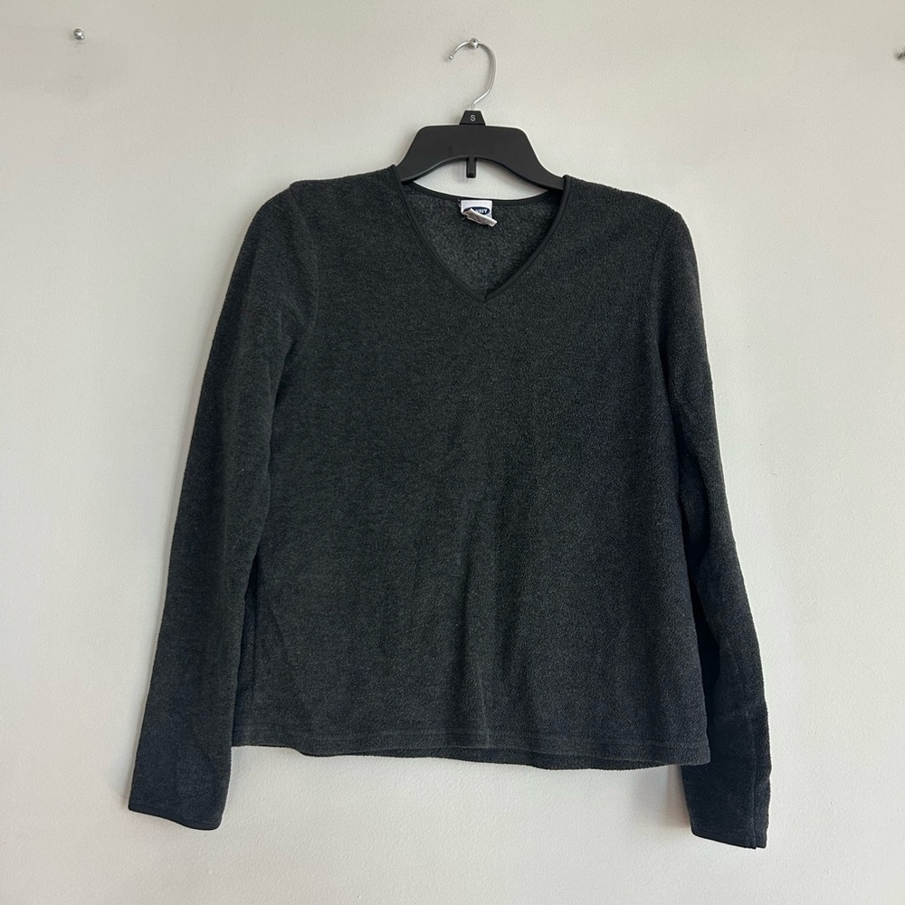 Charter Club Dark Gray V-Neck Sweater
